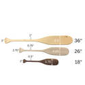 Natural Wood Paddles/Oars in Various Sizes